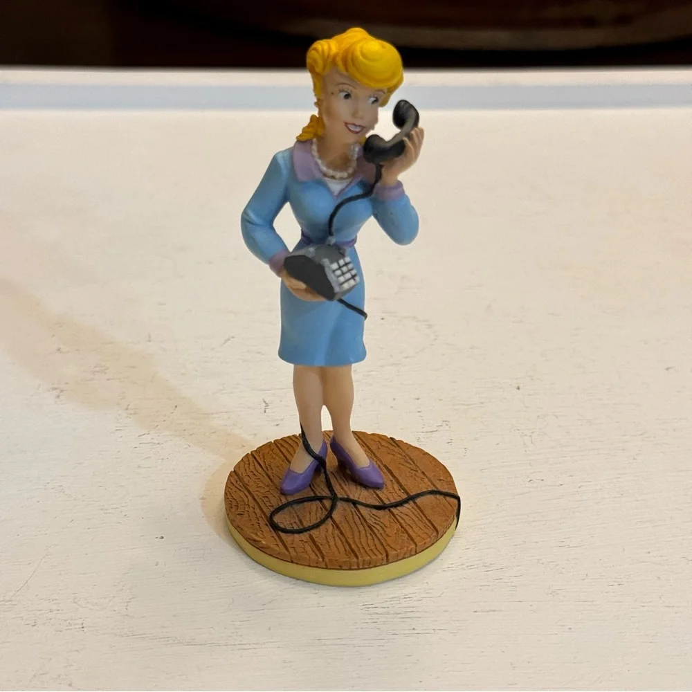 2000 Blondie Comic Figurine Blondie On The Phone Vintage